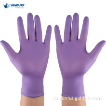 Одноразовое пуховое обследование нитриловых перчаток